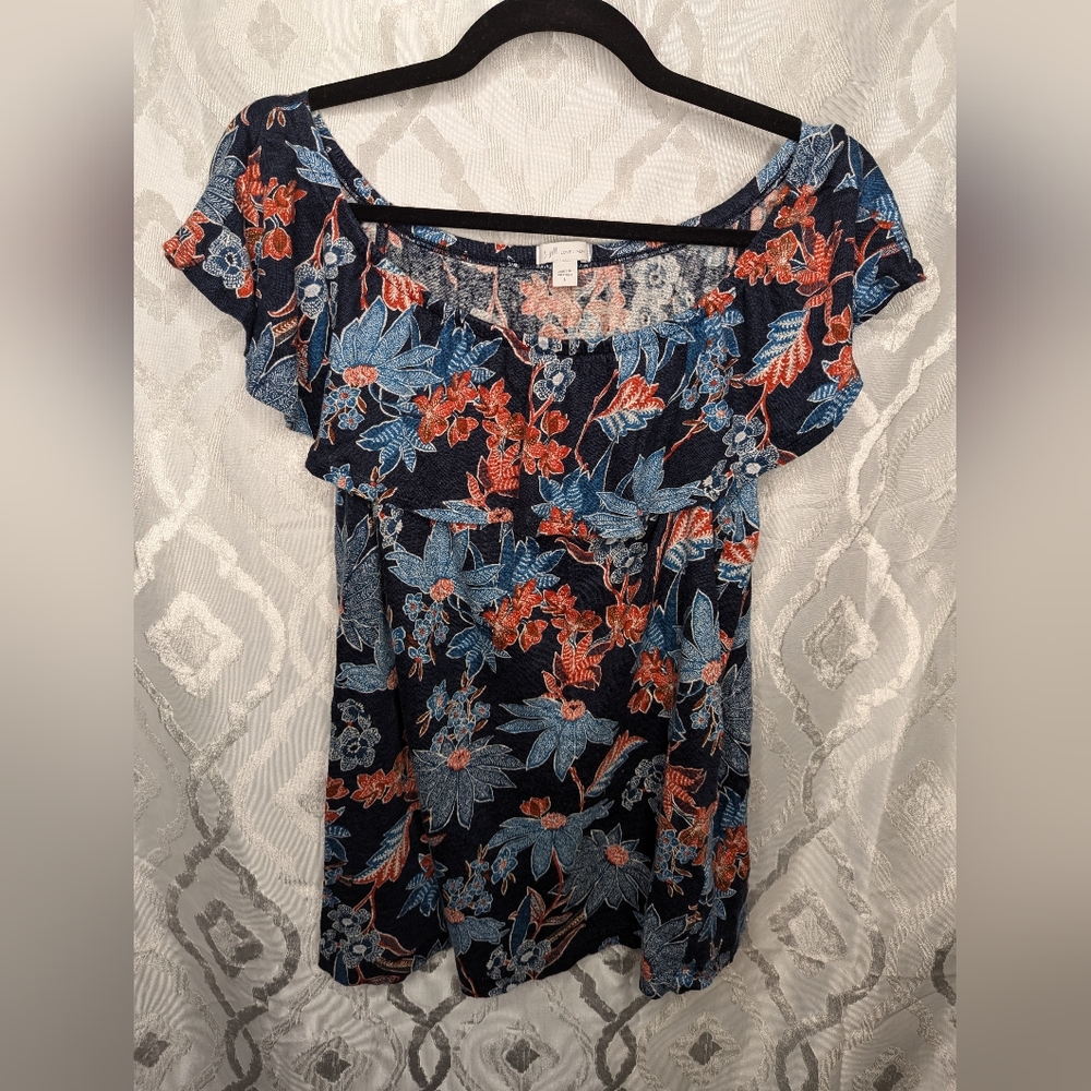 J.Jill off-shoulder lightweight cotton top